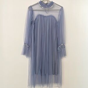 Airy Light  Light Blue Dress